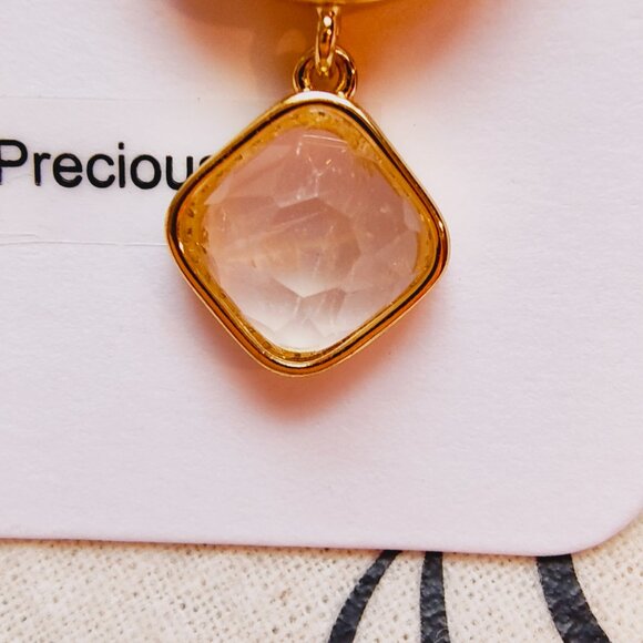 J.CREW GOBLET STONE DROP EARRINGS PURPLE MULTI - Picture 7 of 12